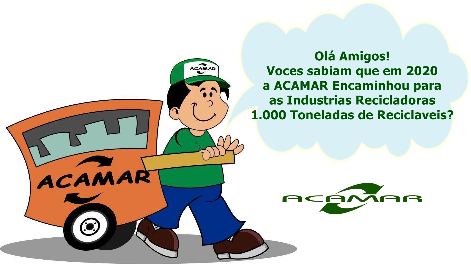 1000 toneladas em 2020!