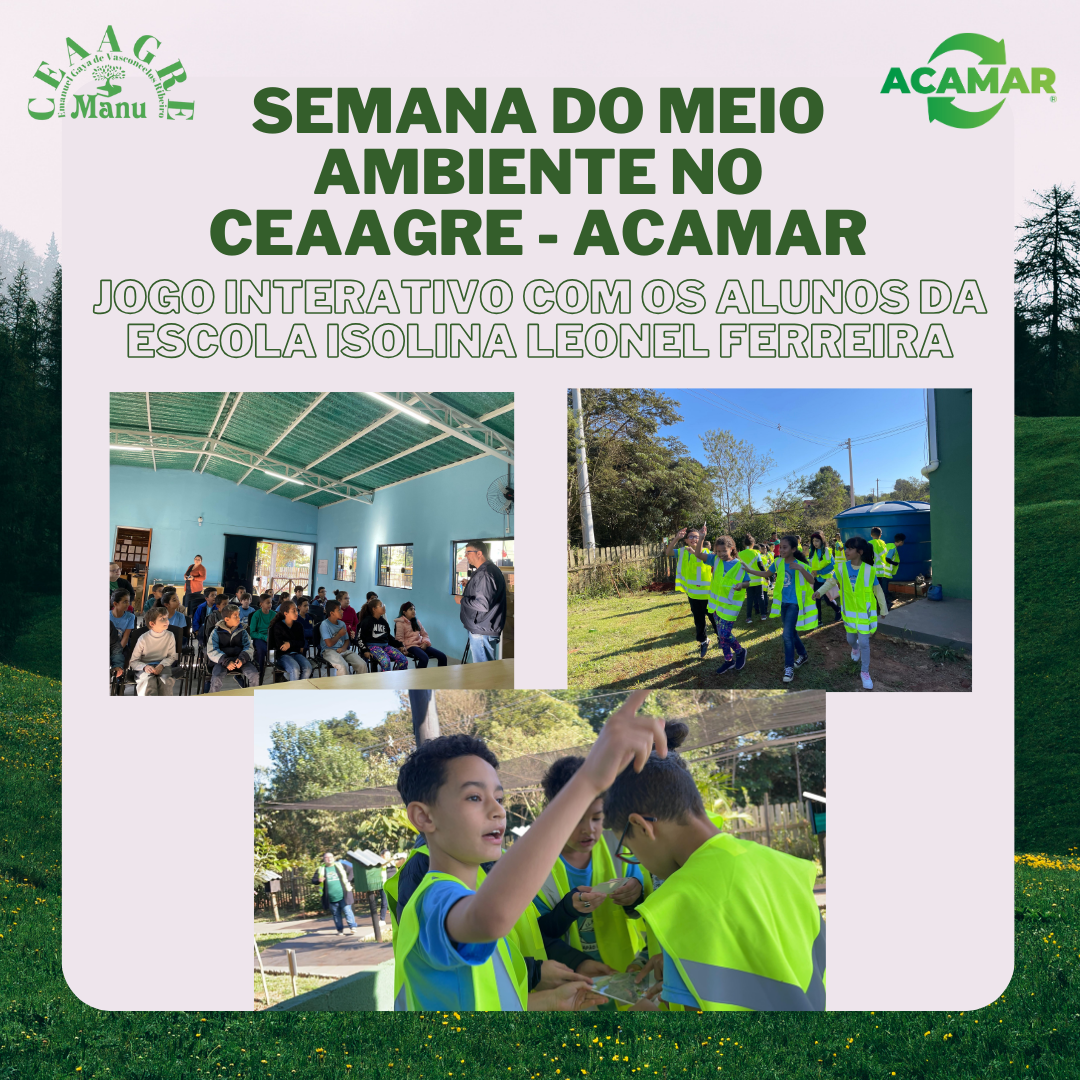 SEMANA DO MEIO AMBIENTE – JOGO INTERATIVO COM OS ALUNOS DO 4º ANO DA ESCOLA ISOLINA LEONEL FERREIRA