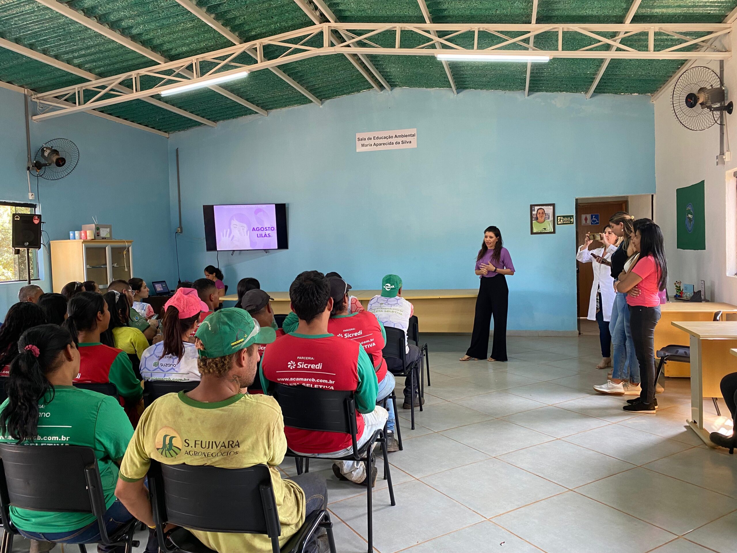AGOSTO LILÁS  PALESTRA: VIOLÊNCIA CONTRA A MULHER