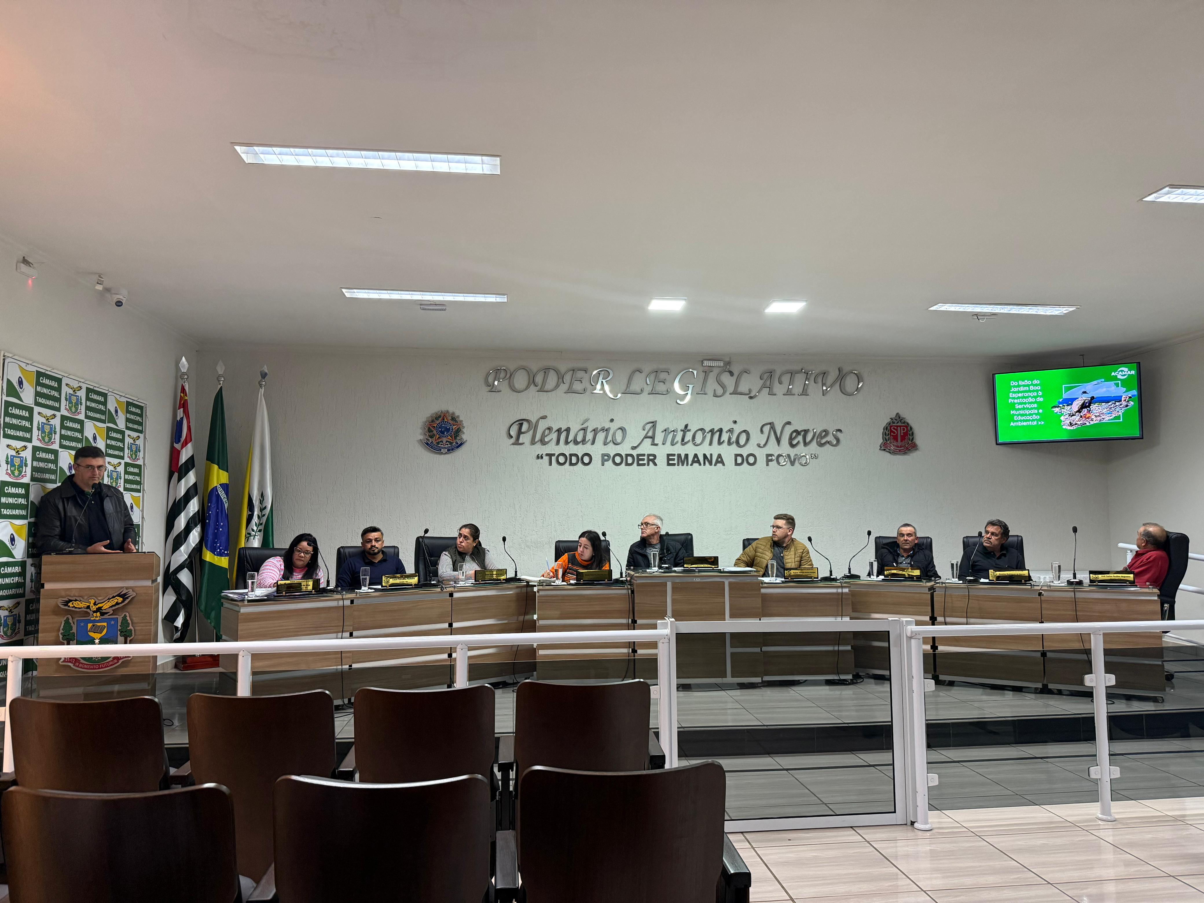 ACAMAR apresenta seus projetos na Câmara Municipal de Taquarivaí (SP)