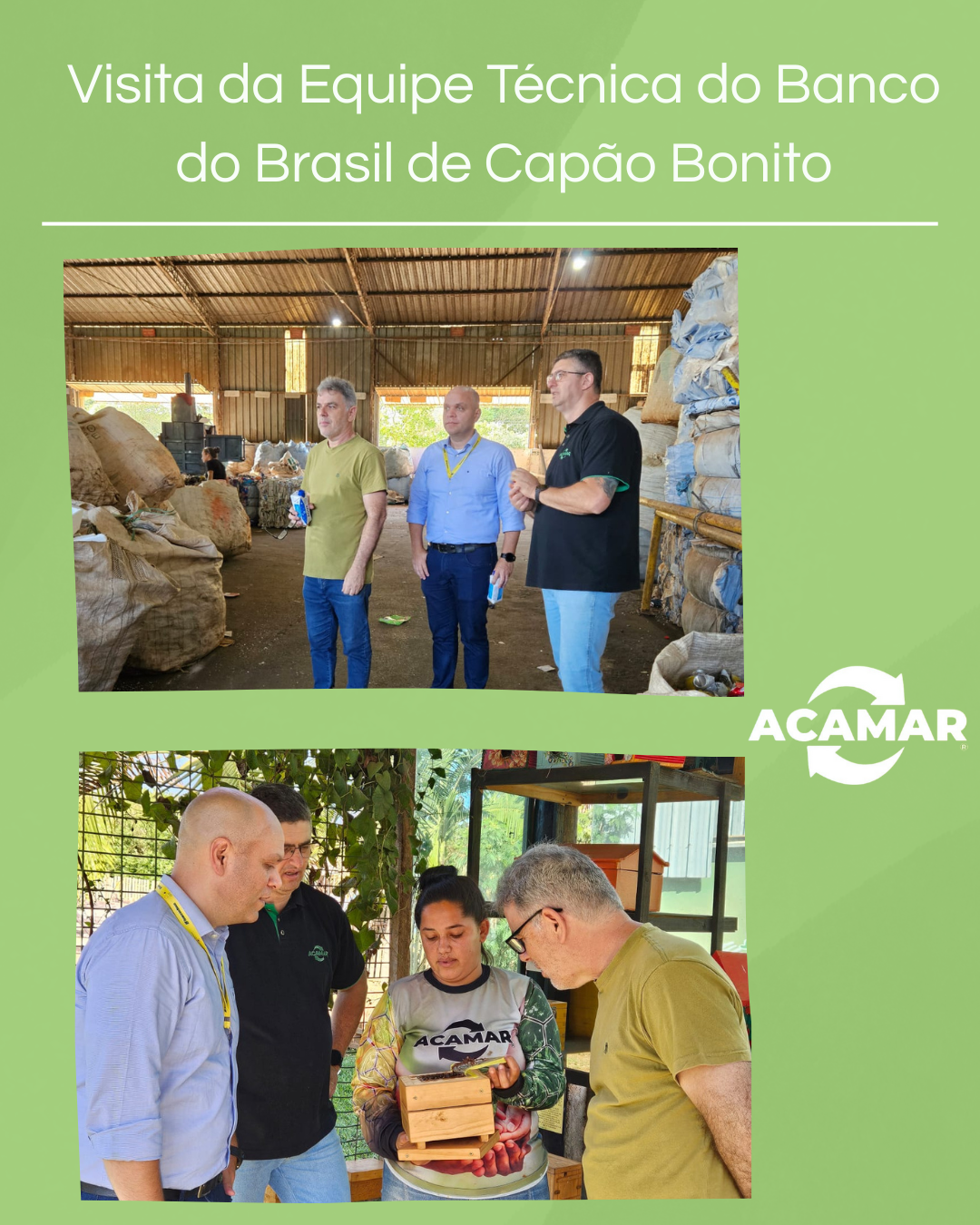 Visita da Equipe Técnica do Banco do Brasil de Capão Bonito