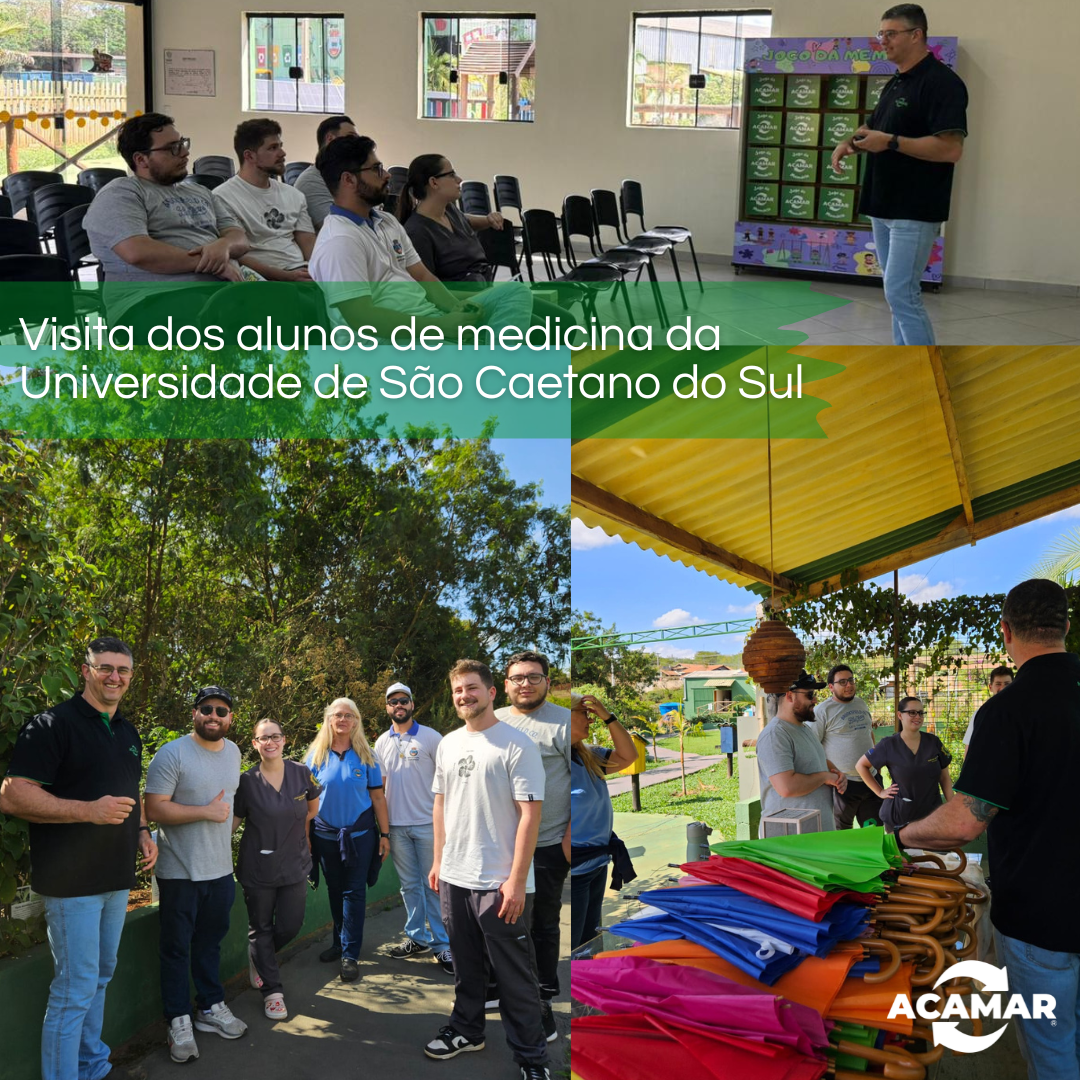 Visita dos alunos de medicina da Universidade de São Caetano do Sul