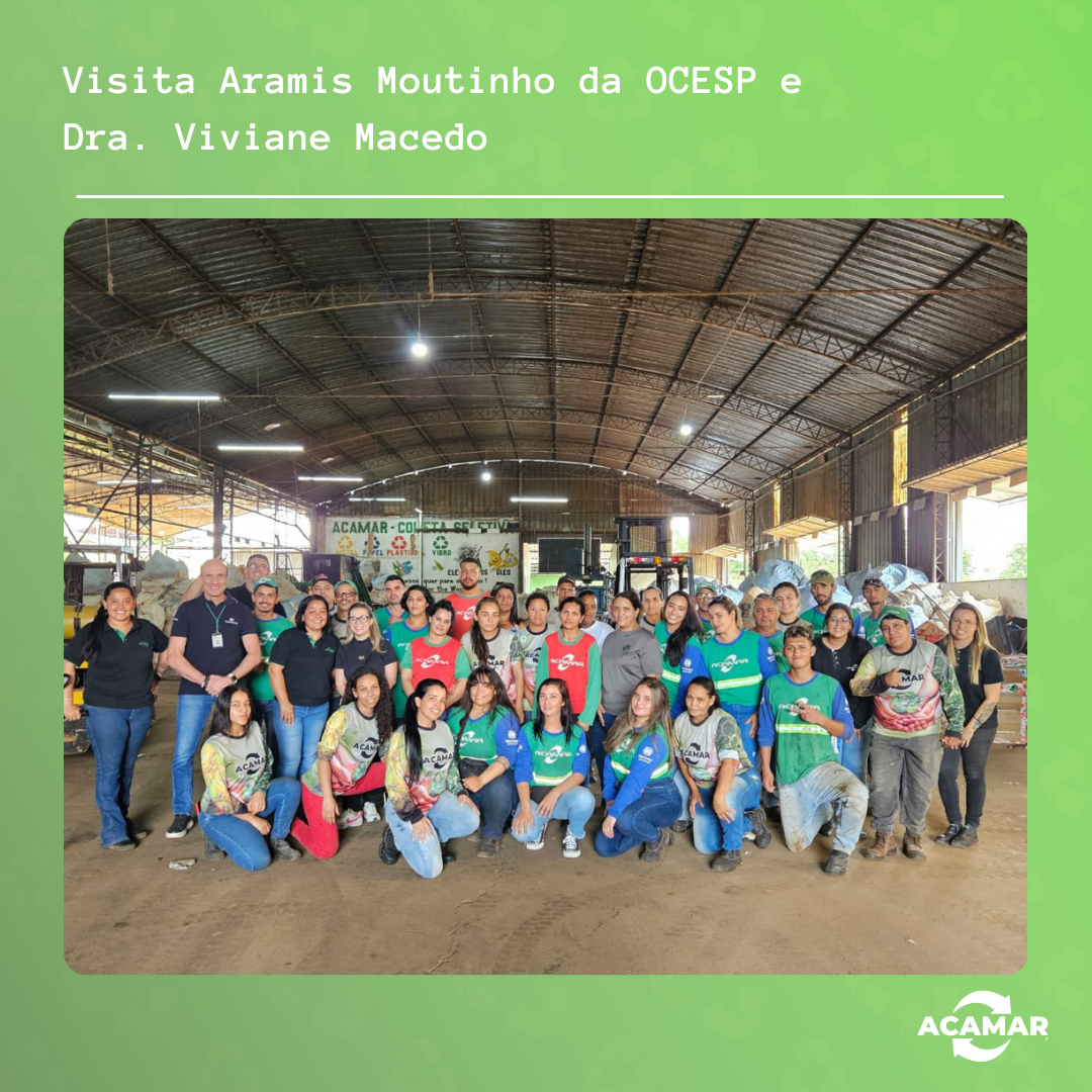 Visita de Aramis Moutinho, da OCESP, e da Dra. Viviane Macedo na ACAMAR