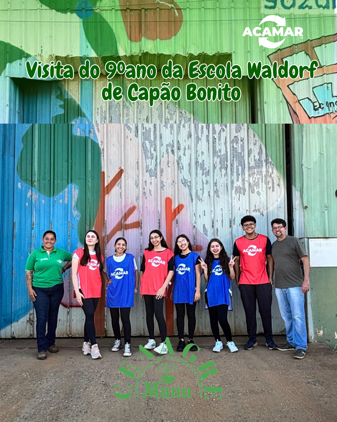 Visita no CEAAGRE dos alunos do 9º ano da Escola Waldorf de Capão Bonito