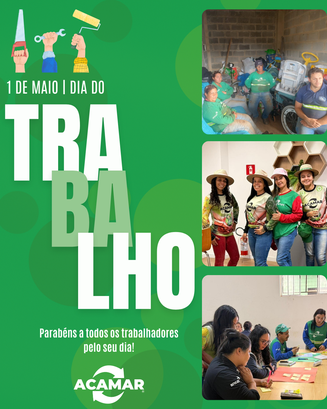 01 de Maio | Dia do Trabalho