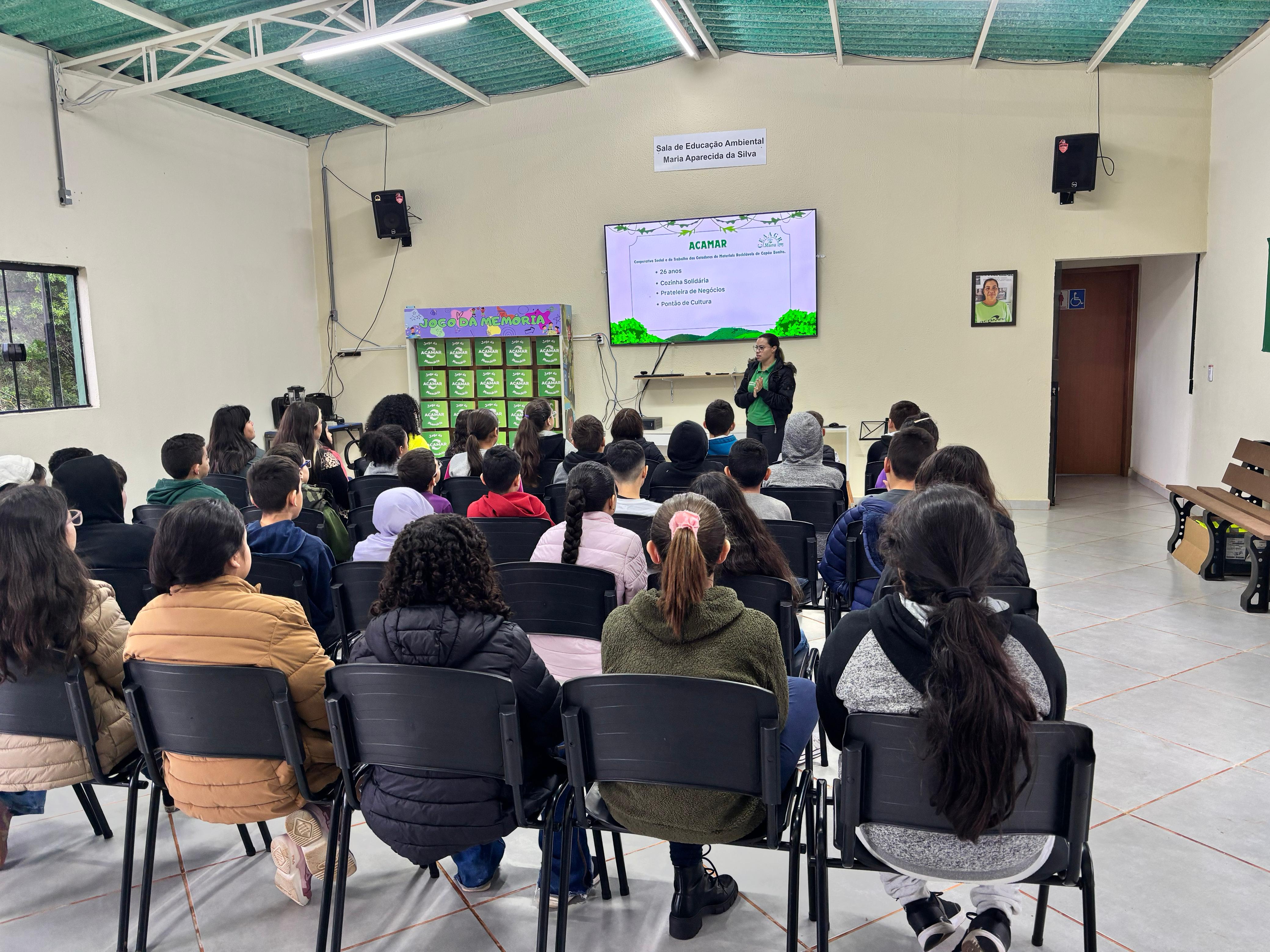 A ACAMAR recebeu, com grande alegria, os alunos dos 5º anos A, B, C e D da Escola Jacyra Landim Stori