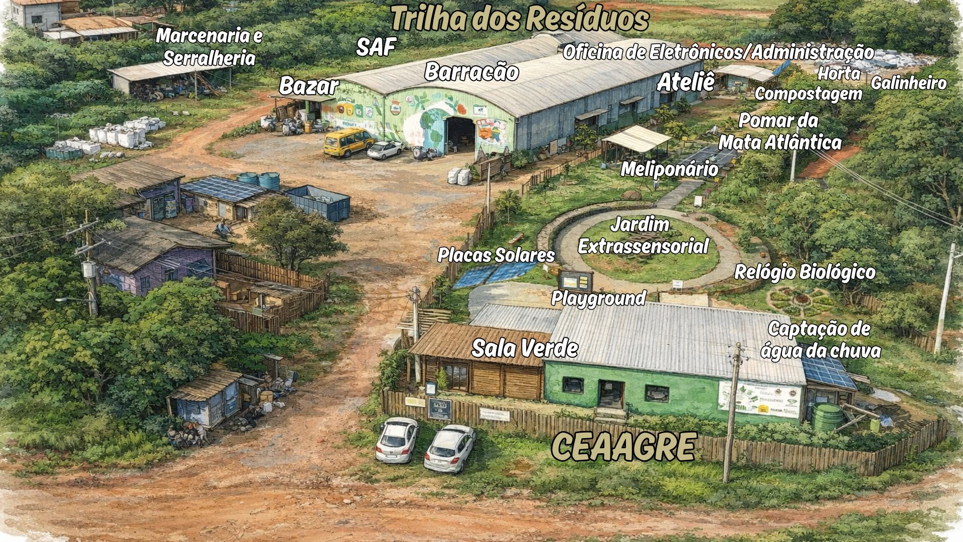 Mãos de cooperada separando garrafas PET recicláveis