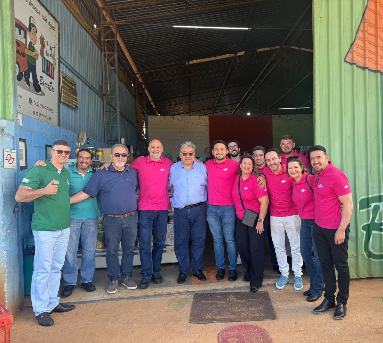 Visita do Superintendente e o Coordenador Regional do SEBRAE, técnicos da Fundação Banco do Brasil e o vice-prefeito de Capão Bonito, Dr. Roberto Kazushi Tamura.